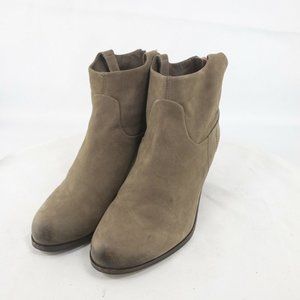Sam Edelman Womens Ankle Boots Size 6.5 Brown 2.5 Inches Block Heel #2737